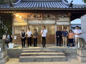 大東市・四條畷市の盆踊り会場を訪問する土井かずよし