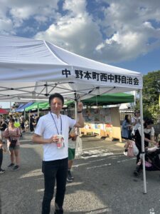 大東市・四條畷市の盆踊り会場を訪問する土井かずよし