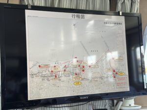 大阪港湾局船上視察の堺泉北港・阪南港視察ルート