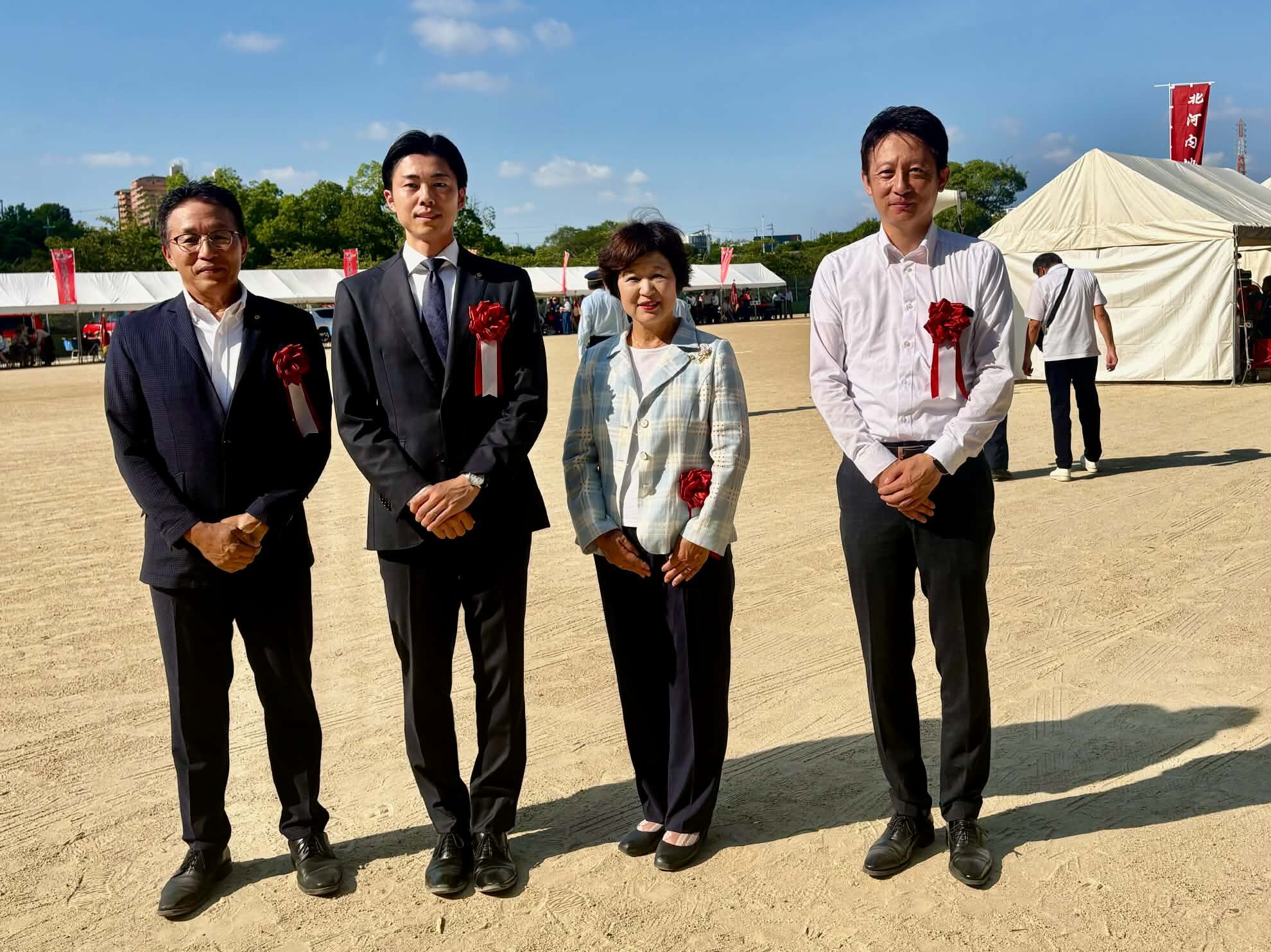 大東市・四條畷市消防団の皆さまを激励｜北河内地区支部総合訓練大会